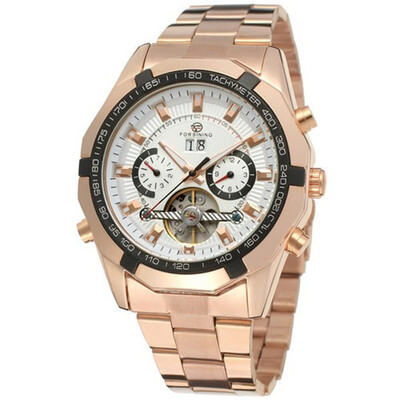 

Forsining Mens Gold Watches Automatic Watch Men Luxury Stainless Steel Mechanical Watch