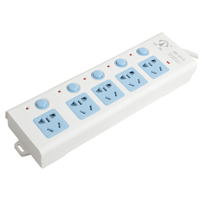 

Green Austrian LVAO GY-615 new national standard socket power converter plug plug row plug wiring board drag line 5 sub-control length of 28 meters