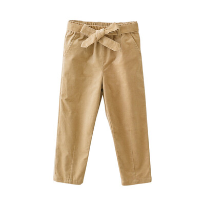 

cicie children 's clothing girls trousers corduroy bow casual pants pants long pants 173033 pink 100