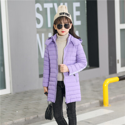 

Girls jacket Spring Autumn Winter Coat Cotton Padded Hooded Kids Winter jacket for girls clothes Children clothing Parkas girl