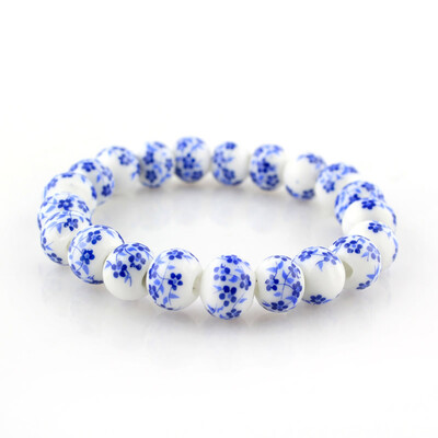

Rose Flower Porcelain Beads Bracelet OL Style Ceramics accessories made in china free shipping Creative Gifts Factory price