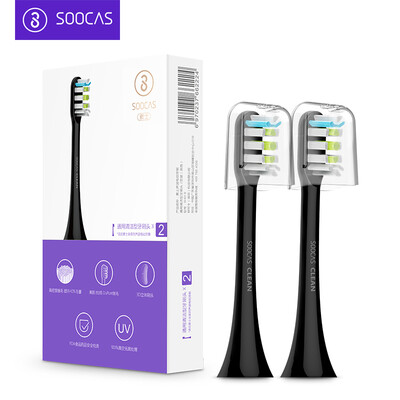 

Soocare BH01B Electric Toothbrush Head / Black 2-Pack
