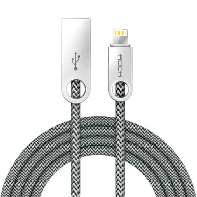 

Lightning кабель для зарядки и передачи данных ROCK для устройств Apple