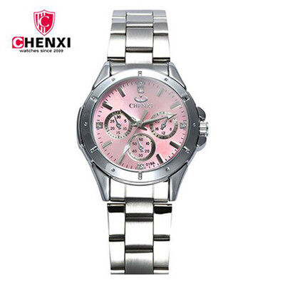 

CHENXI Luxury Women Watch Fashion Stainless Steel Diamond Watches Ladies Casual Quartz Wristwatch