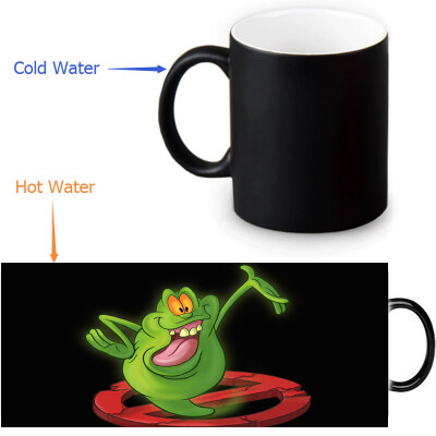 

Ghostbusters Slimer Morphing Mug Color Change Tea Cup Magic Milk Coffee Mug