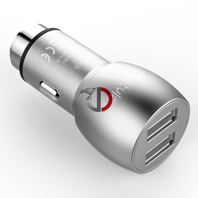 

dostyle DC101 Car Charger 31A Dual USB with safety hammer durable&safe silver
