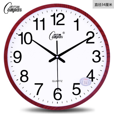 

Cntomlv 14 inch fashion simple wall clock Bedroom sitting room office mute clock watch creative quartz clock