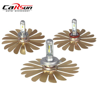 

2018 Новый автомобиль Led Light ZES 100W 12000LM / Pair фары H4 Светодиодная лампа H1 H3 H7 H8 H11 9005 HB3 9006 HB4 12V Автолампы