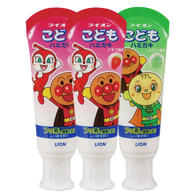 

Lion bread superman children toothpaste melon flavor 40g Japan imported
