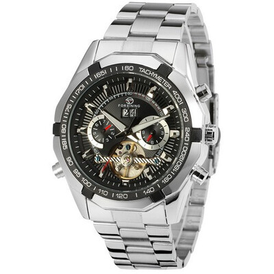

New Fashion Brand FORSINING Luxury Rose Gold Men Watch Automatic Mechanical Watches Hollow Skeleton Men Gift Watch
