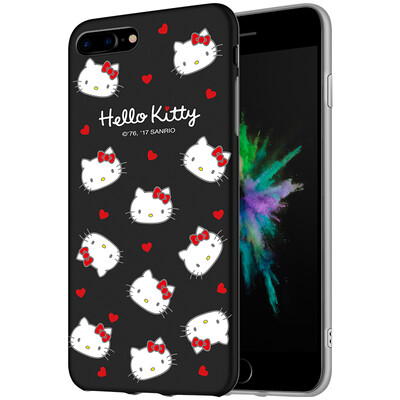 

Hello Kitty Apple 78 Plus Mobile Shell iPhone7 8 Plus Cartoon Sleeve All-In-One Silicone Shockproof Soft Shell 55 &quotSweetheart Hello Kitty Black