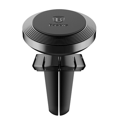 

Baseus Aberdeen metal car phone bracket aluminum alloy magnetic outlet type universal black