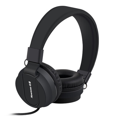 

Newmine T12 Headset With Wired Phone Earphone Stereo Heavy Bass Black For Apple Android PC