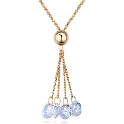 

Классические постоянные сердечные стрелки CZ Diamond Pendants Модные ювелирные изделия ожерелье для женщин Свадебные украшения 25982