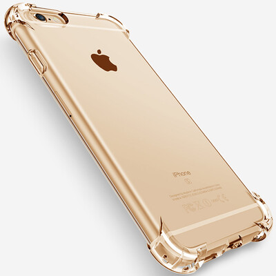 

Send the apple 6s mobile phone shell all-inclusive drop iphone6 ​​/ 6s mobile phone shell female silicone strap lanyard hole 4.7 inches through gold