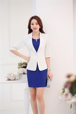

New Elegant Green Half Sleeve Formal Professional Blazers Jackets For Ladies Office Blazer Coat Female Tops Business Clothes