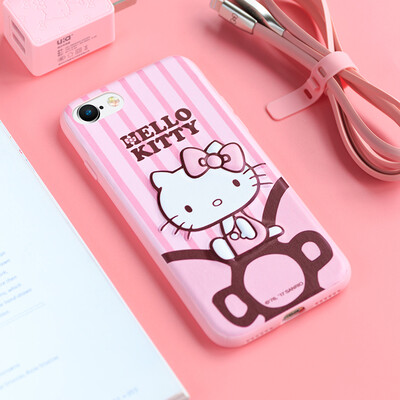 

Hello Kitty Apple, телефон оболочки 7/8 iPhone7 / 8 все включено защитный рукав милый мультфильм мобильный телефон наборы трехмерным падение сопротивления 4,7 дюйма - Hello Kitty Лолита