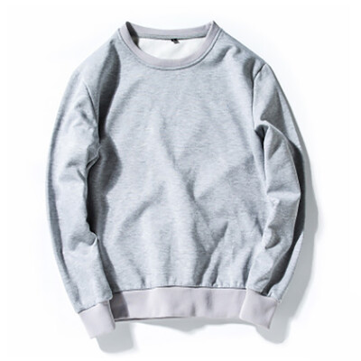 

2017 autumn new solid color round neck sports sweater men classic loose men trousers tide student jacket