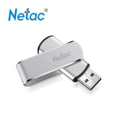 

Netac (Netac) U388 128G usb3.0 вращающийся металлический флеш-диск серебристый