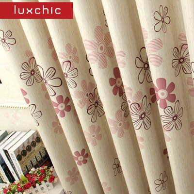 

Modern Curtains Floral Blackout Curtains for Living Room Kids Curtains for Bedroom Window Treatment PurpleOrange Ready Made