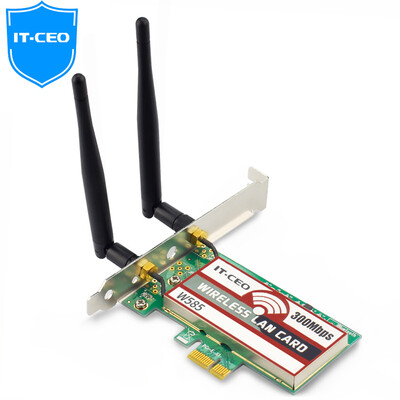 

IT-CEO 300M Wireless PCI-E Network Card Router Desktop WIFI Receiver Transmitter Analog AP W585