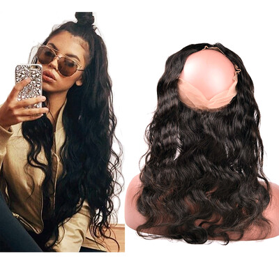 

360 Frontal Silk Closure Brazilian Body Wave Frontal Closure Silk Base Brazilian Body Wave Virgin Hair Free Shipping