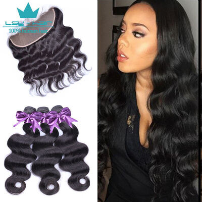 

Malaysian Body Wave With Closure 13x4 Ear To Ear Lace Frontal Closure With Bundles Malaysian Virgin Hair With Closure Human Hair