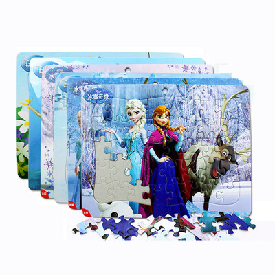 

Toy Box 40 Frozen принцесса головоломки образовательные игрушки Диснея для детей 3-6 лет (древние головоломки Министерства девушки Шесть) 15DF2918