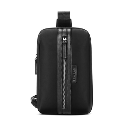 

Samsonite EDDIE urban casual simple fashion cloth with leather shoulder bag chest bag 45Q09009 black