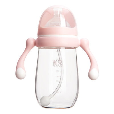 

Xinbei bottle wide-bore glass bottle 270ml pink XB-9075