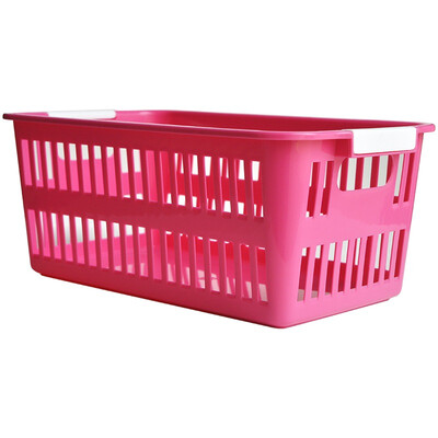 

SANADA imported plastic storage basket sundries storage box pink J-9656PL-8489