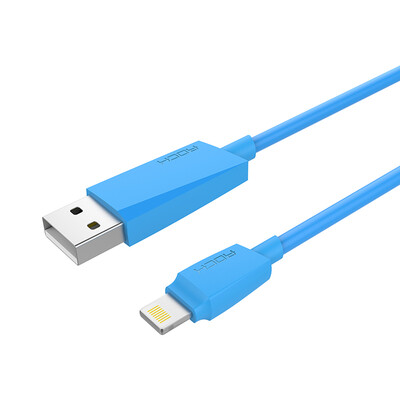 

Локк (из ROCK) Apple MFi линии данных аутентификации зарядного кабеля для Mac 7iphone6s / плюс / SE / 5 / IPad 1 ярдов синих