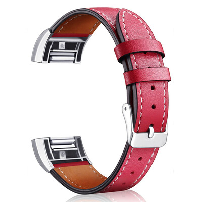 

ECSEM Пояса из натуральной кожи смотреть группы для fitbit заряд 2 Фитнес браслет 12 Цветов замена ремешок с металлической пряжкой