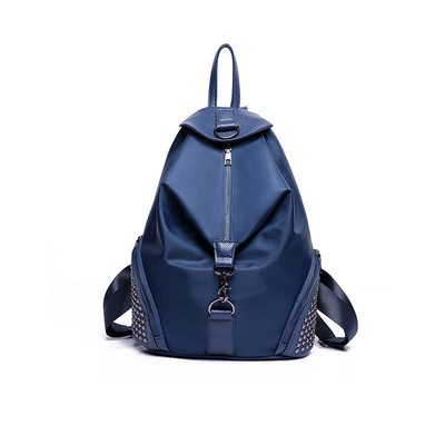 

2017 new rivet nylon shoulder bag female fashion new female bag student bag leisure travel backpack