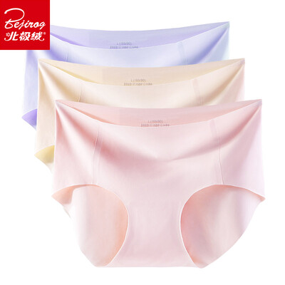 

Arctic cashmere trousers female traceless ice silk one-piece ladies underwear comfortable thin section briefs 3 boxed  code (160/85