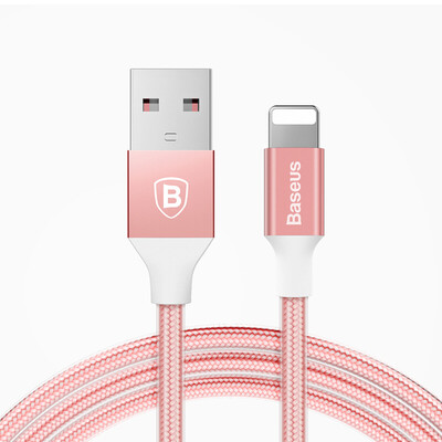 

Времена мышления (Baseus) Apple кабель для передачи данных кабеля для зарядки серия Я. Яо для компании Apple iphone7P / 6 / 6s / 5s телефона таблетка зарядного провода шнура питания из розового золота 1 метр