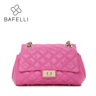 

BAFELLI 2017 diamond lattice chinas shoulder bag high capacity crossbody bags for women rose black bolsa mujer messenger bag