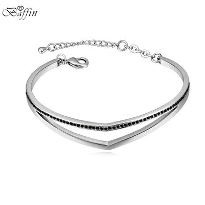 

2017 New Fashion Bracelets Bangles Crystal From Austrian For Women Weddings Party Brand Jewelry Gifts Mother's Day Gifts