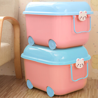 

storage box small childrens clothing snacks toy sealed storage box 2 Pack