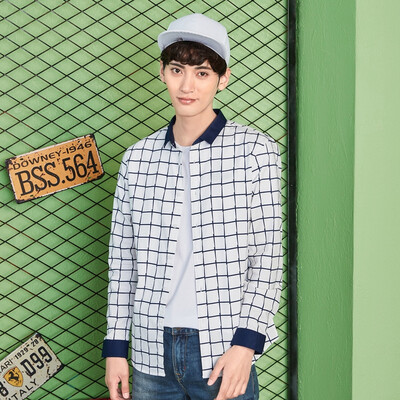 

Semir Long Sleeve Shirt Men's 2017 Fall Men's Slims Korean Patterns Urban T-Shirts 13316051215 White Trim M