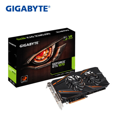 

Видеокарта GIGABYTE GTX 1070 WF2OC 1556-1746 МГц / 8008 МГц 8G / 256bit GDDR5
