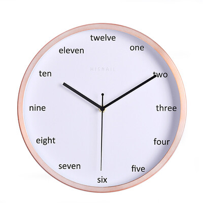 

12 inch metal wall clock 30CM fashion clock silence quartz clock