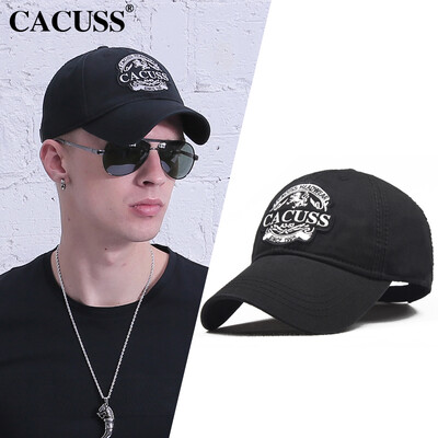 

CACUSS B0085 Мужская весна / летняя шляпа Открытая шляпа Женская повседневная бейсбольная шляпа Черная