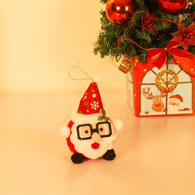 

Eva Love Christmas glasses doll doll doll shop window display layout elderly ornaments Christmas decorations plush