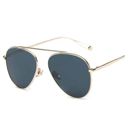

2017 new fashion sunglasses personalized metal sunglasses trend color film yurt mirror polarized light round sunglasses