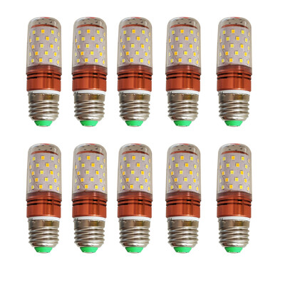 

12W tricolor can switch LED bulb - wide pressure 10 branches E14 screw mouth