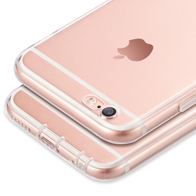 

Yue yueke Apple 6 plus 6s plus phone case iphone6 ​​plus 6s plus protective sleeve full transparent silicone soft shell all-inclusive