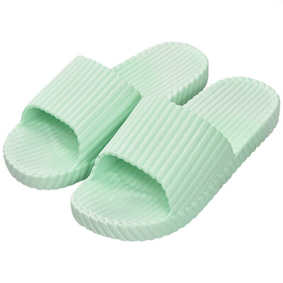 

Yuhuaze bathroom slippers Home simple light soft home Slip-resistant slippers women green 38-39 yards