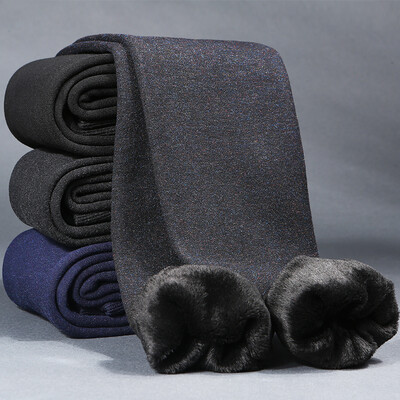 

Arctic cashmere autumn&winter self-cultivation plus cashmere thickened tread ladies colorful cotton underwear socks high elastic wear warm pants female pure black piece