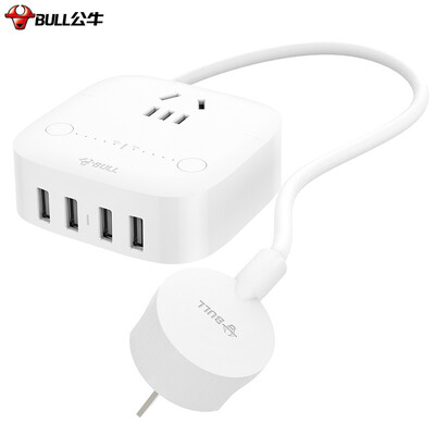 

Bull BULL GN-U201N Anti-overcharge USB socket plug plug row patch panel wiring board towline board 4USB 1-bit jack length of 15 m precision timing